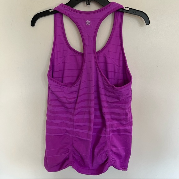 Athleta Fastest Track Stretch Tank Top Womens XL Purple Sleeveless Active Gym - Picture 9 of 9